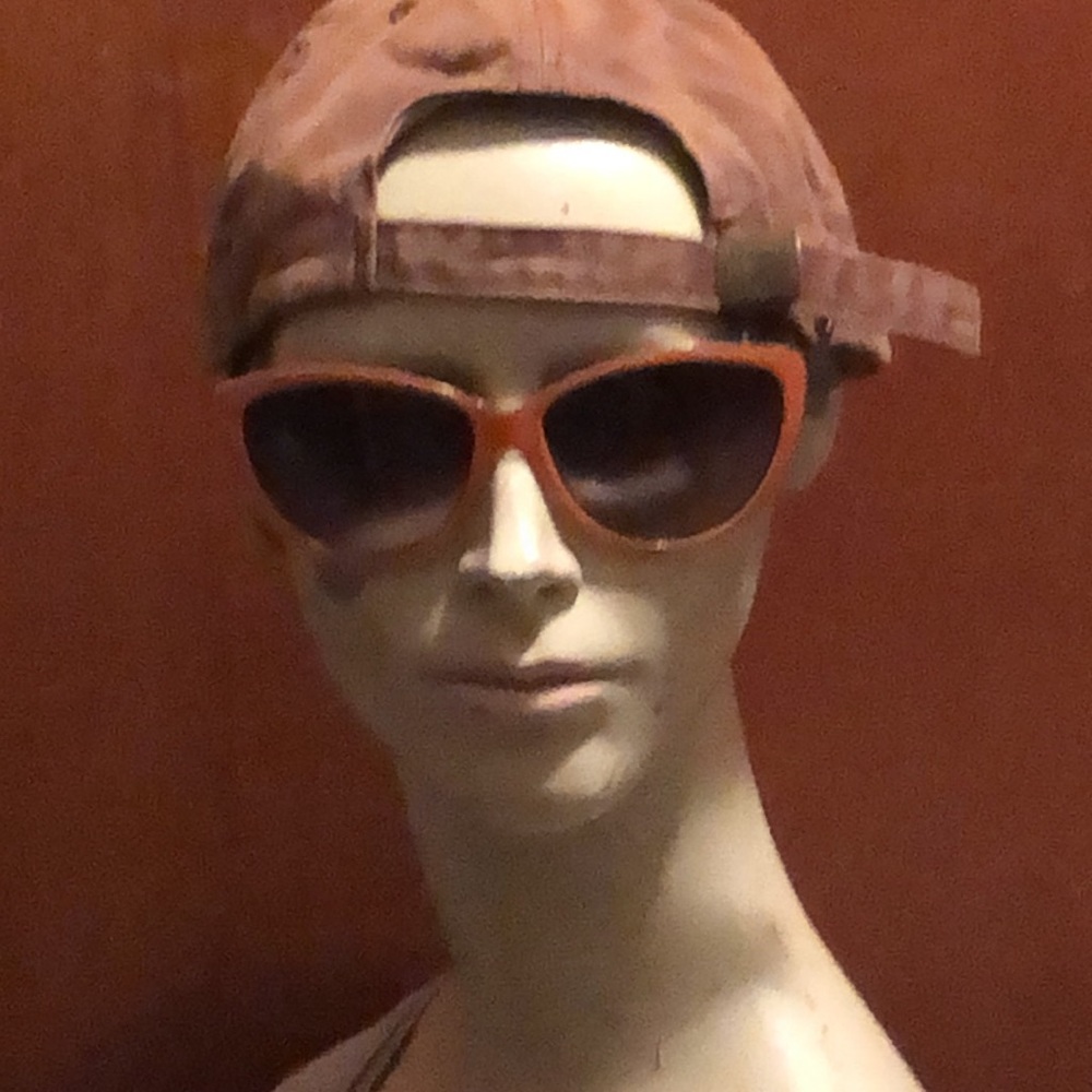 Orange Cat Eye Sunglasses